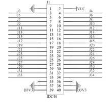 Load image into Gallery viewer, ALINX AN122: 40-pin to 2x Digital Video Port (DVP) Camera Interface Adapter Module