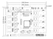 Load image into Gallery viewer, ALINX AX7101: Xilinx Artix-7 XC7A100T FPGA Development Board