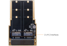Load image into Gallery viewer, ALINX FH1402: 2x M.2 NVMe SSD Adapter FMC Card
