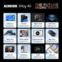 Load image into Gallery viewer, ALLDOCUBE iPlay40 Android 10.0 Tablet (10.4" 2000*1200 Display, Dual 4G LTE, 8GB RAM, 128GB ROM, UNISOC T618 CPU, 5.0MP & 8.0MP Camera, GPS, BT 5.0)