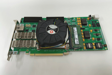 Load image into Gallery viewer, HUINS MFP-VU19P-PCIe FPGA board bracket and QSFP perspective view
