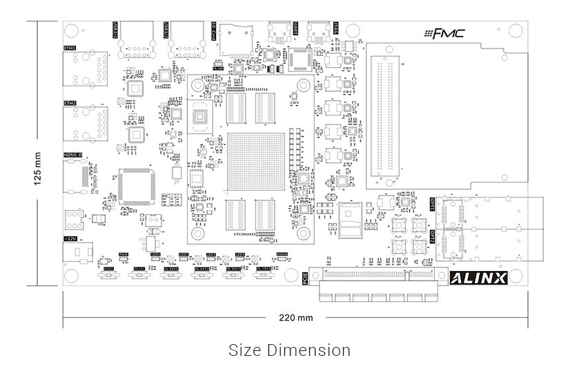 ALINX AX7350: Xilinx Zynq-7000 XC7Z035 FPGA Development Board