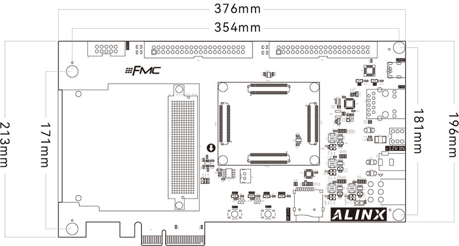 ALINX AXAU15: Xilinx Artix UltraScale+ XCAU15P FPGA Development