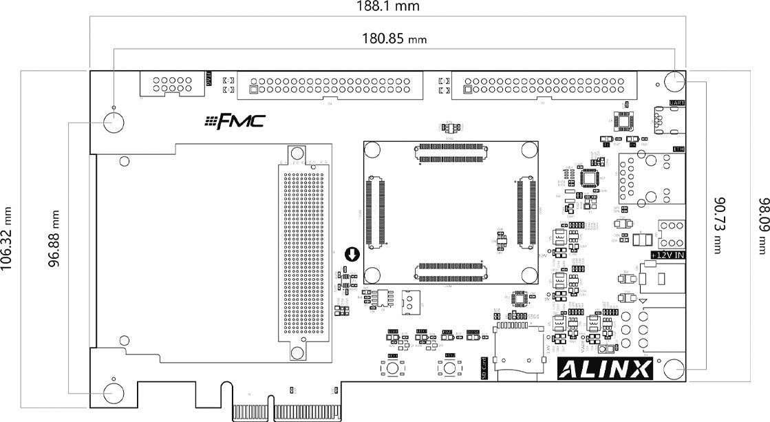 ALINX AXAU15: Xilinx Artix UltraScale+ XCAU15P FPGA Development