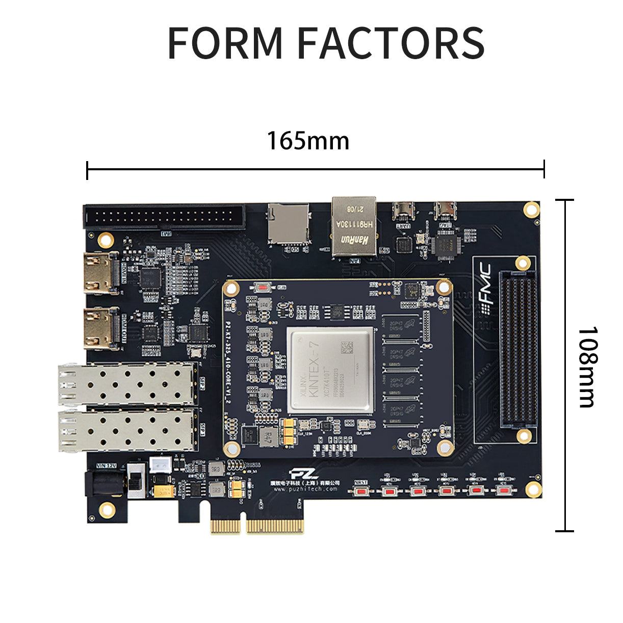 PUZHI PZ-K7410T-FH: Xilinx Kintex-7 XC7K410T FPGA PUZHI PZ-K7410T-FH: Xilinx Kintex-7 XC7K410T FPGA