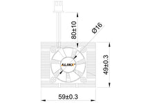 Load image into Gallery viewer, ALINX FAN6050: Official Cooling FAN 12V 59mm x 49mm

