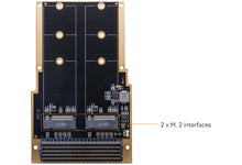 Load image into Gallery viewer, ALINX FH1402: 2x M.2 NVMe SSD Adapter FMC Card
