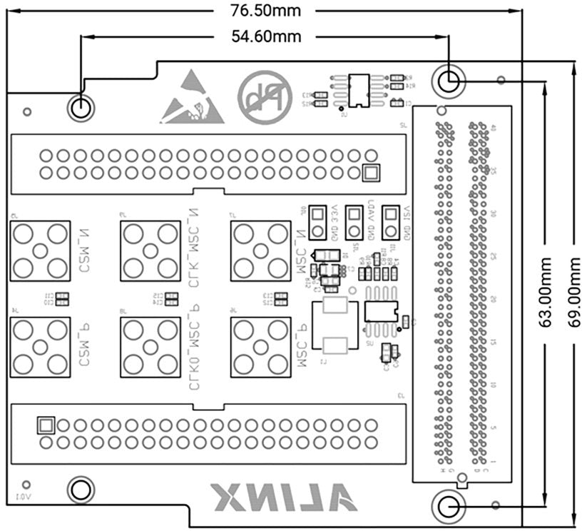 ALINX FL1010: 40-Pin Expansion Ports FMC Card – CodeRobin FPGA